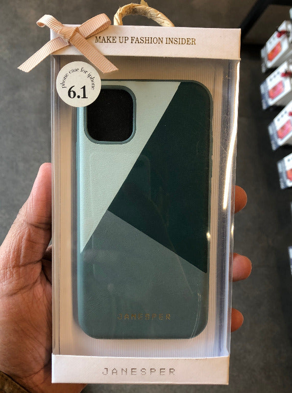 Green Diamond Cut Leather Case