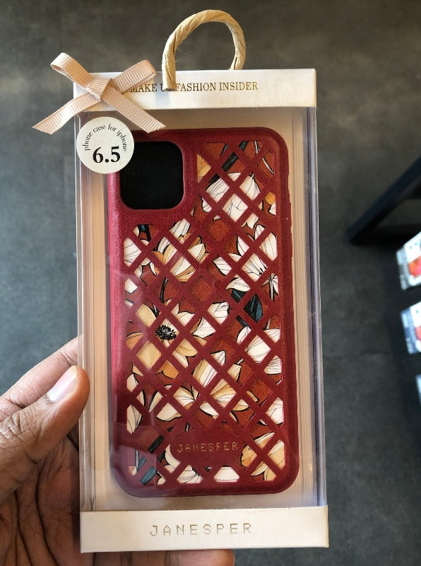 Criss-Cross Pattern Case Red