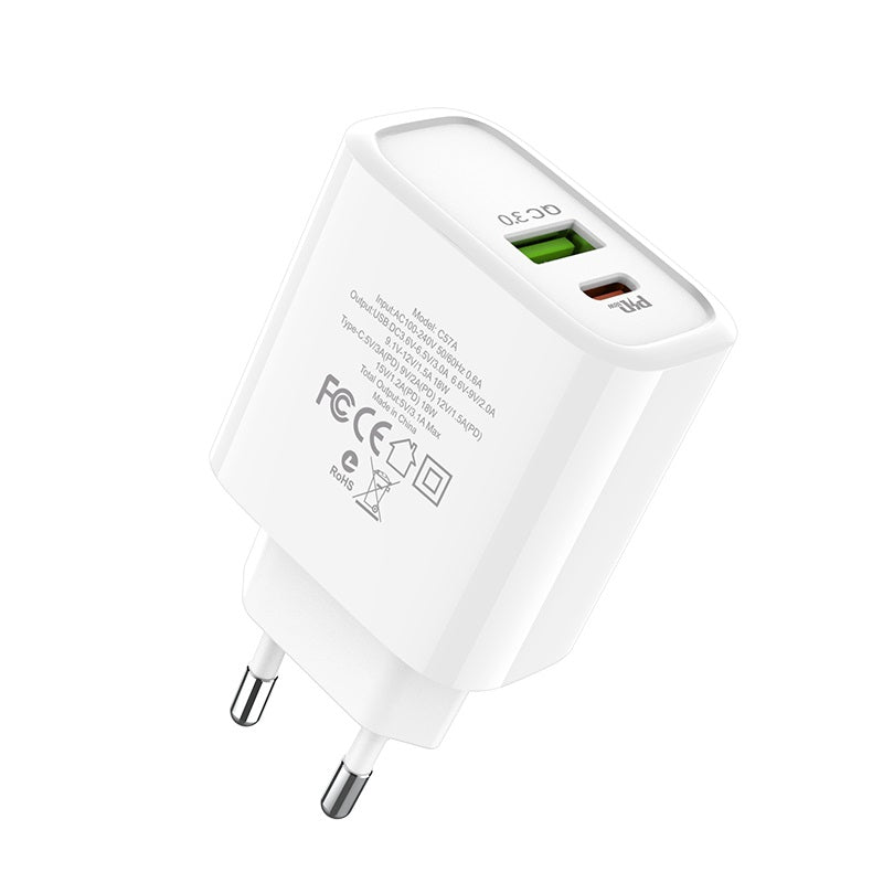 Hoco PD + Qc3.0 wall charger