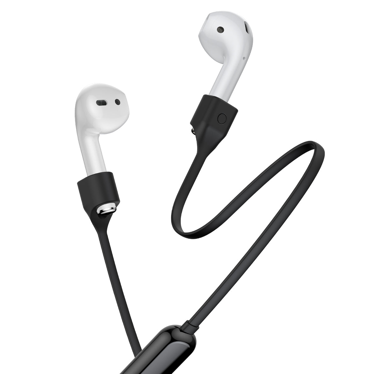 Baseus Sports Collared Silicone HangingSleeve For AirPods 1/2 Generation Black