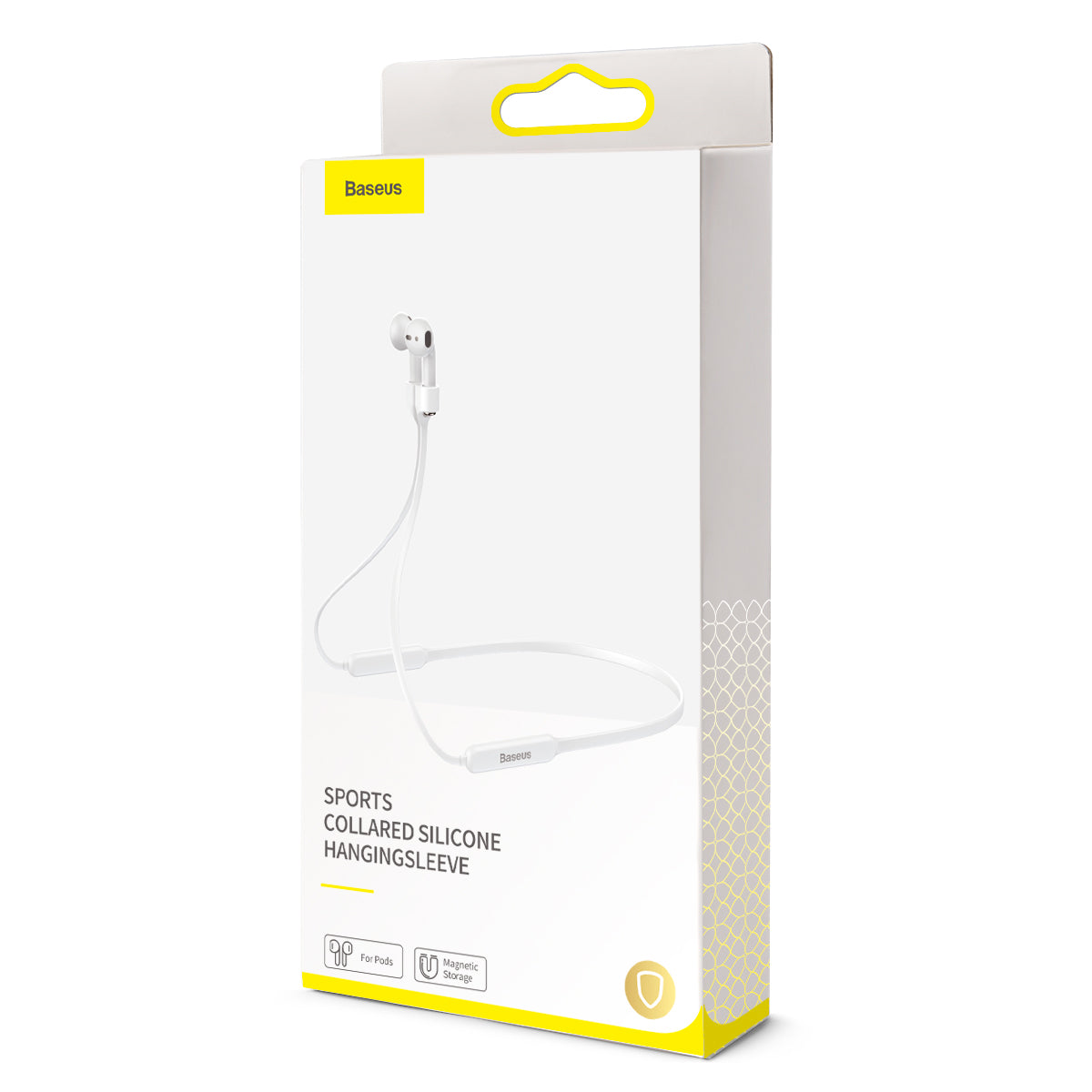 Baseus Sports Collared Silicone HangingSleeve For Pods 1/2 Generation White