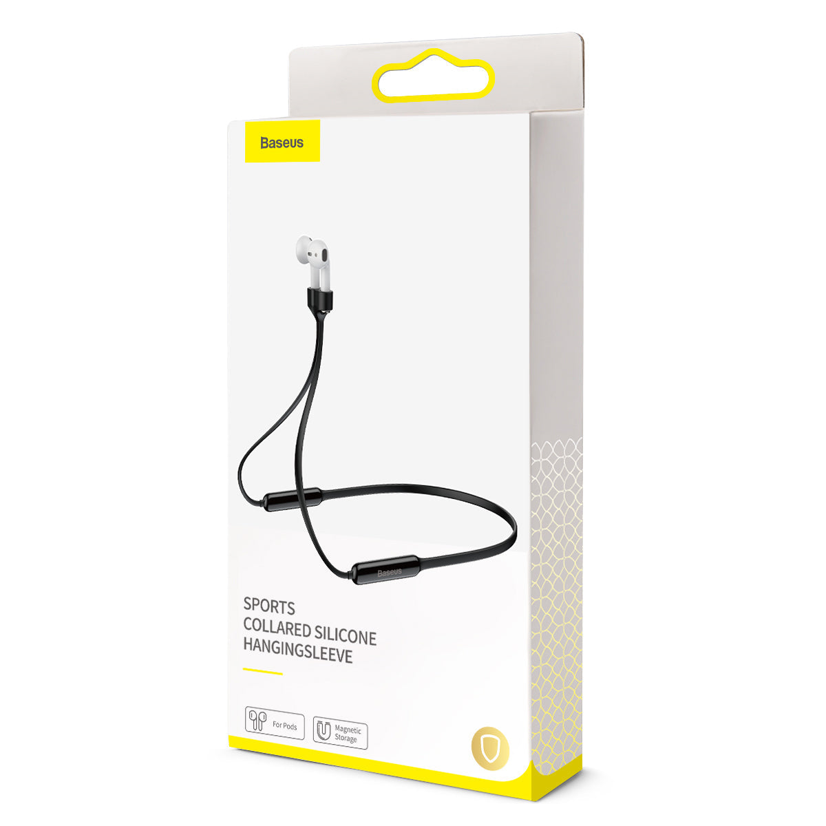 Baseus Sports Collared Silicone HangingSleeve For AirPods 1/2 Generation Black