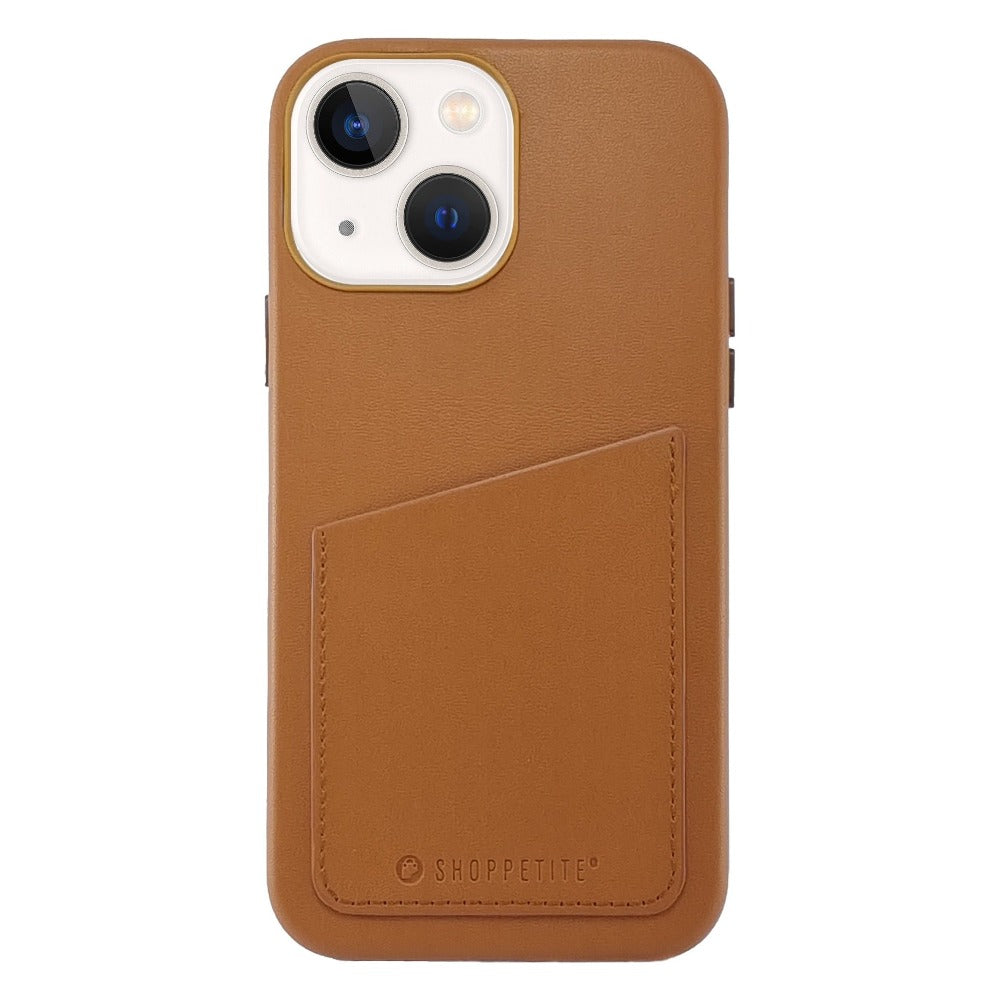 Brown PU Leather Wallet Case For iPhone 13 Series