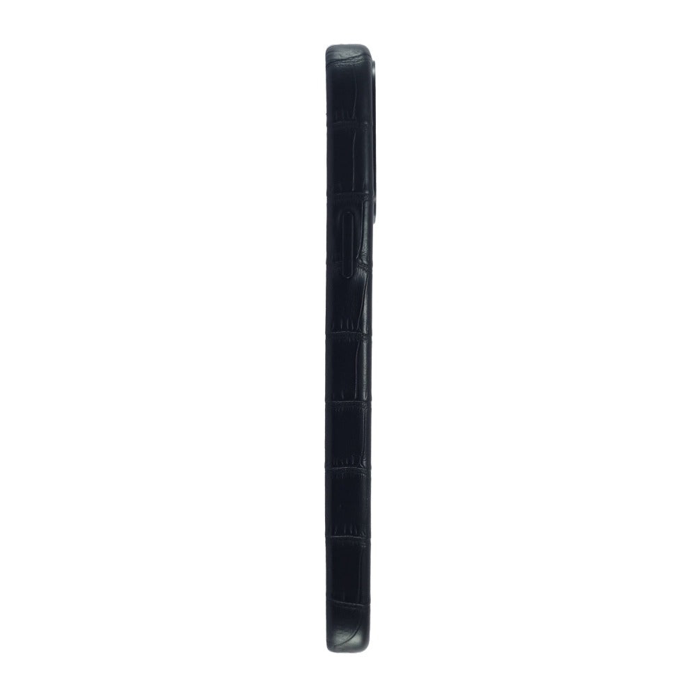 Black PU Leather Crocodile Case For iPhone 13 Series