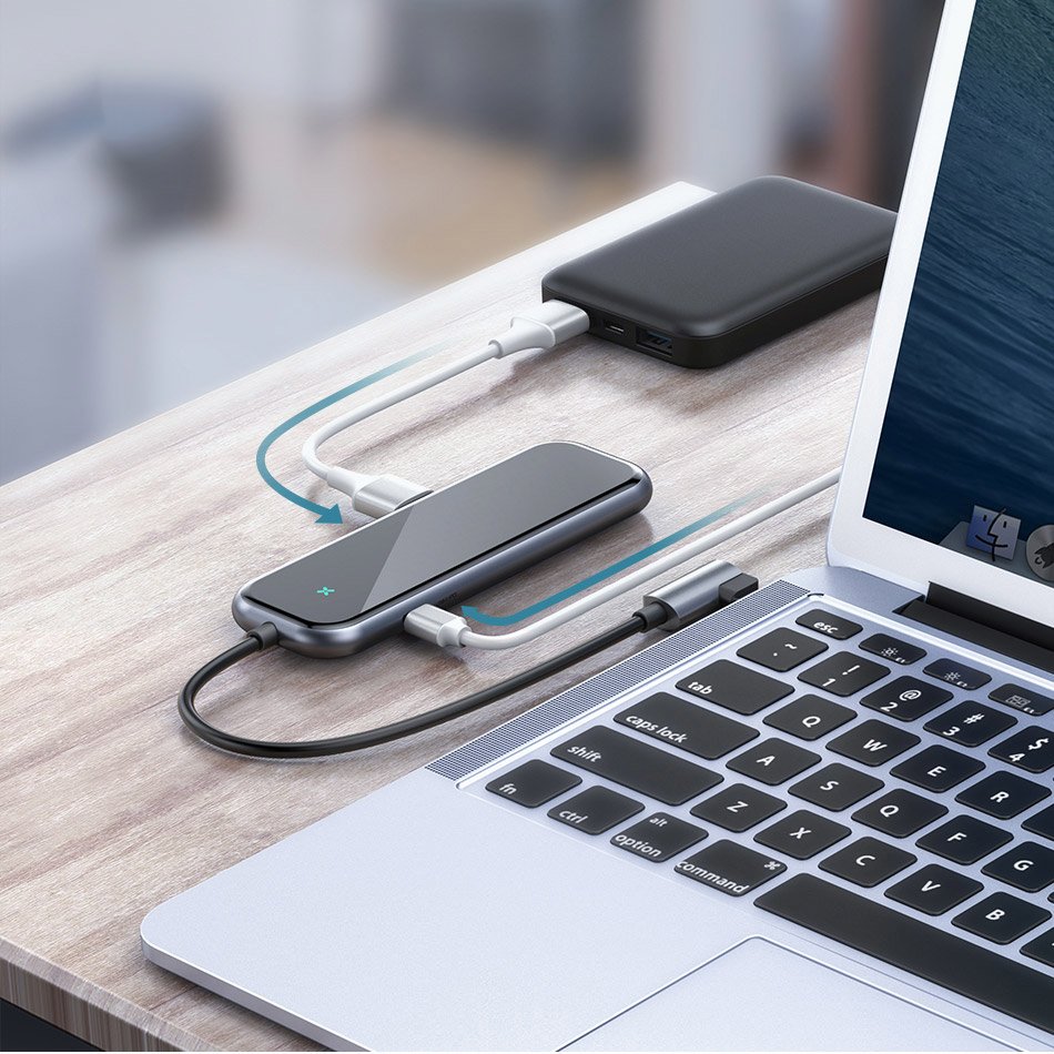 Baseus Multi-function HUB Type-C to USB3.0 X 4 + Type-C