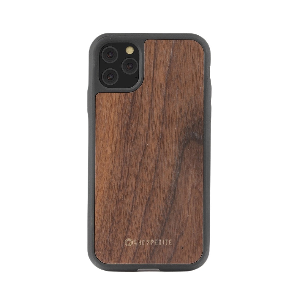 Real Walnut Wood Case For iPhone