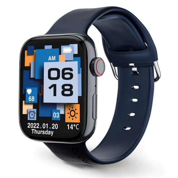 GIZMORE Star 1.85 IPS Large Display with Rotating Crown Controls| AI Voice Assistant | Bluetooth Calling Smartwatch
