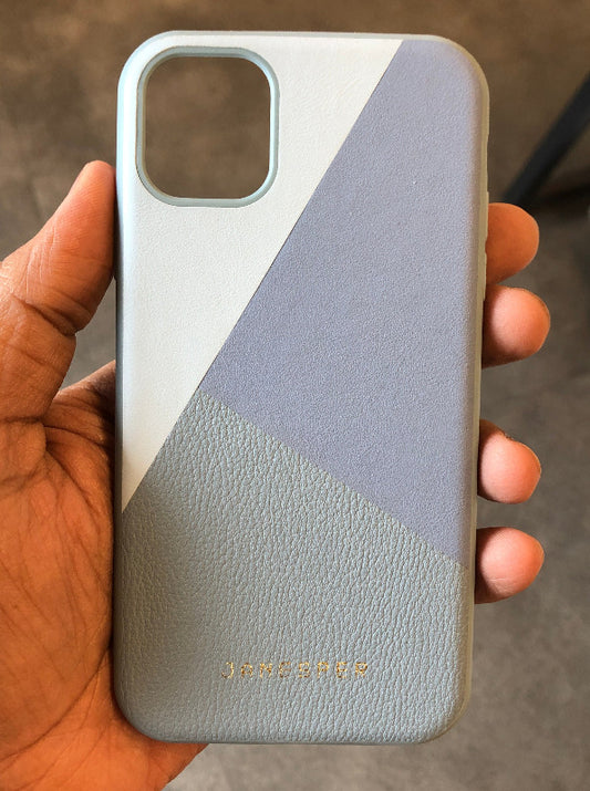 Blue Diaomond Cut Leather Case
