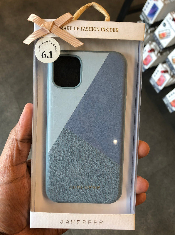 Blue Diaomond Cut Leather Case