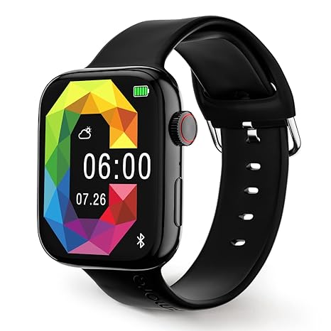 GIZMORE Star 1.85 IPS Large Display with Rotating Crown Controls| AI Voice Assistant | Bluetooth Calling Smartwatch