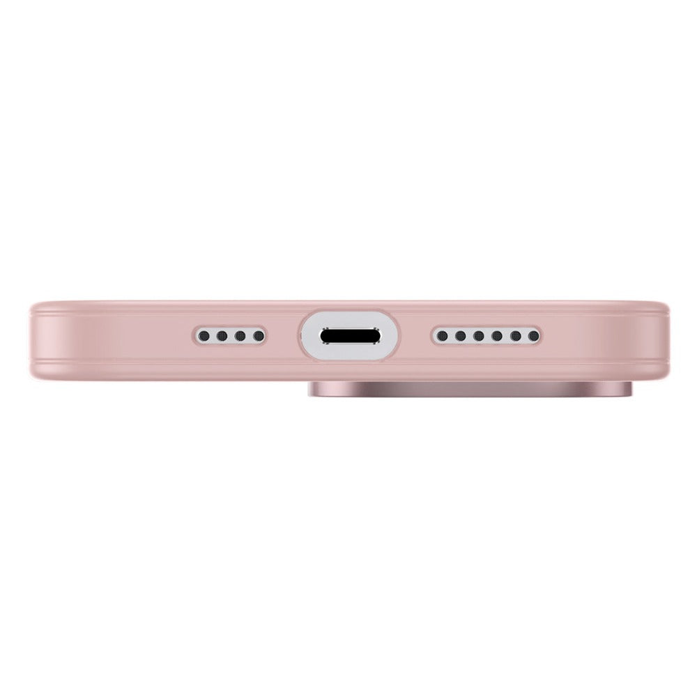 Crystal Transparent Pink Phone Case For iPhone 13 Series