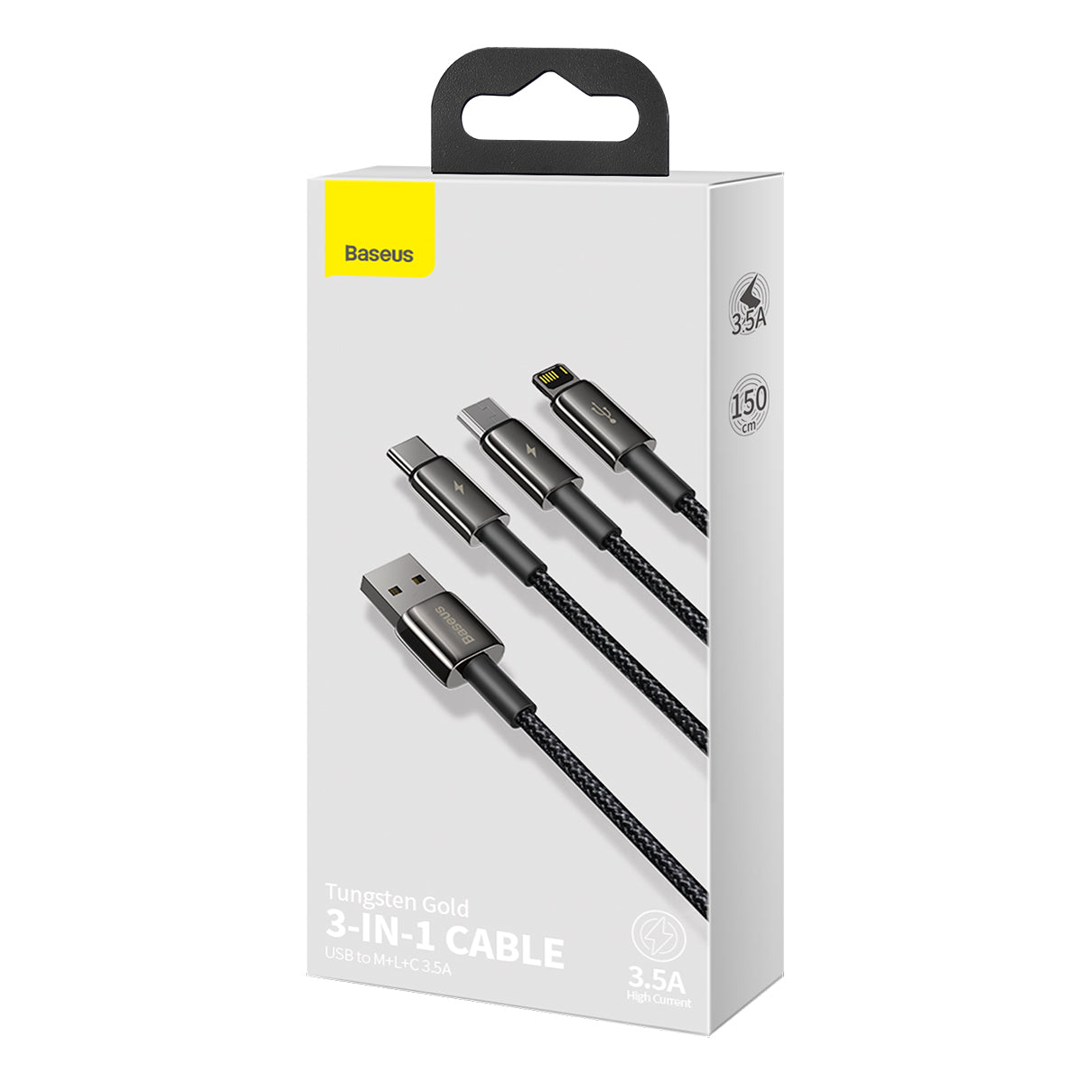 Baseus Tungsten Gold 3-in-1 Cable