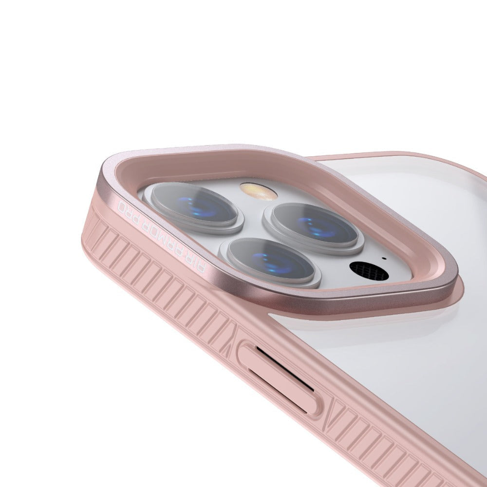 Crystal Transparent Pink Phone Case For iPhone 13 Series