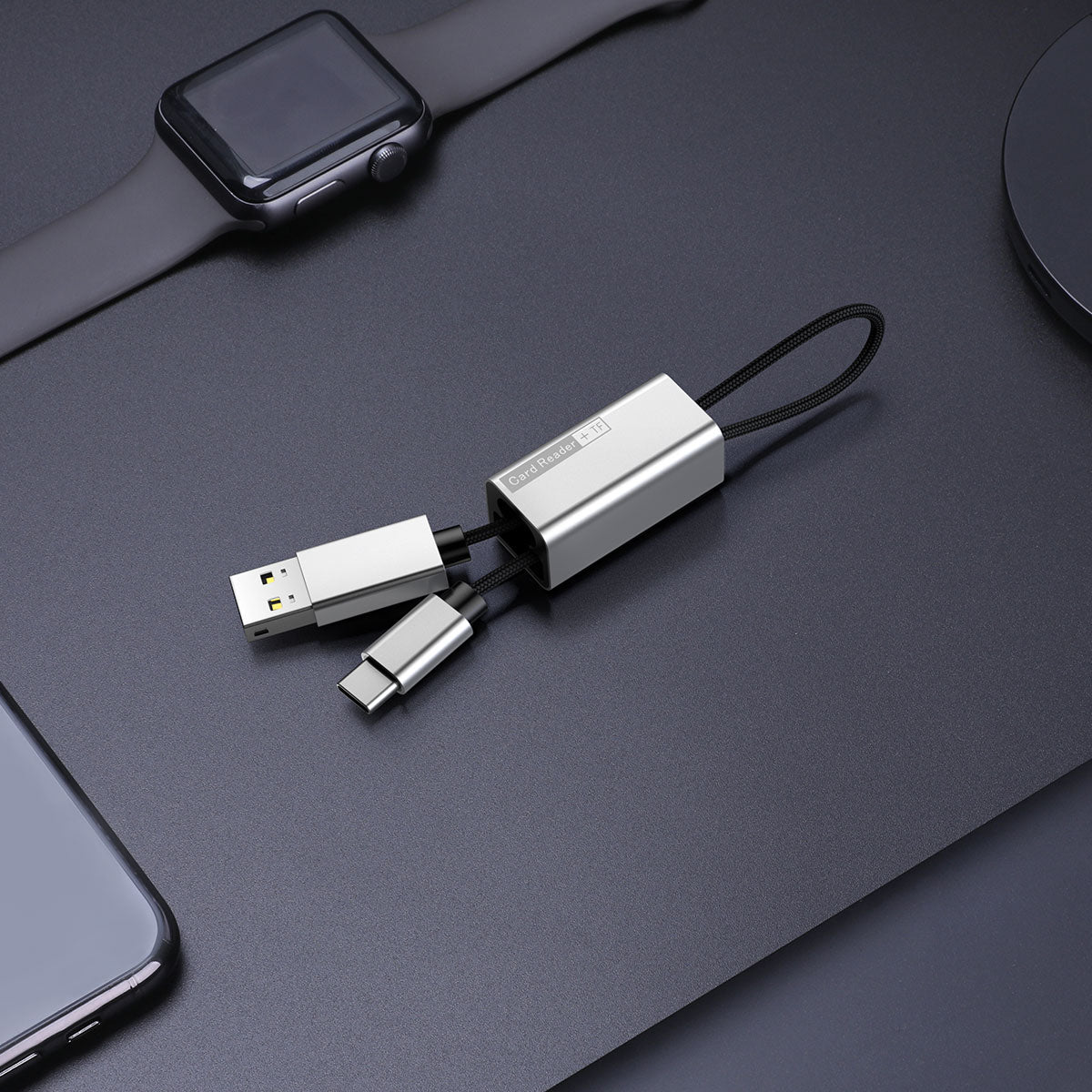 Baseus Pendant Card Reader Silver