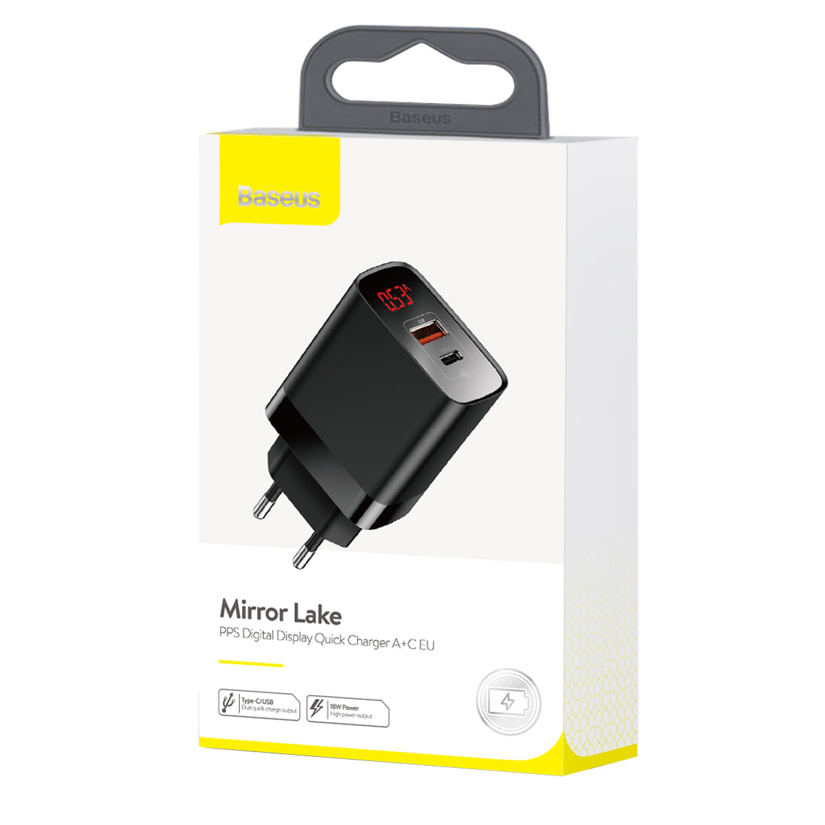 Baseus Digital Display Type-C + USB 18w