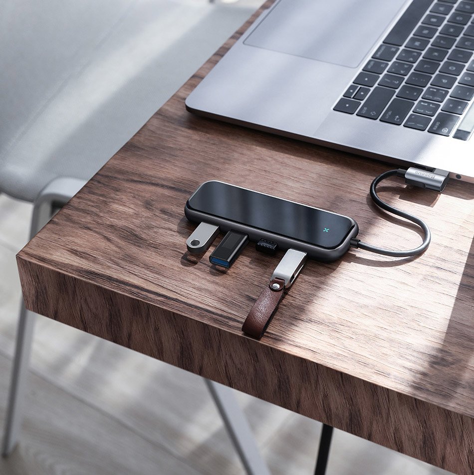 Baseus Multi-function HUB Type-C to USB3.0 X 4 + Type-C